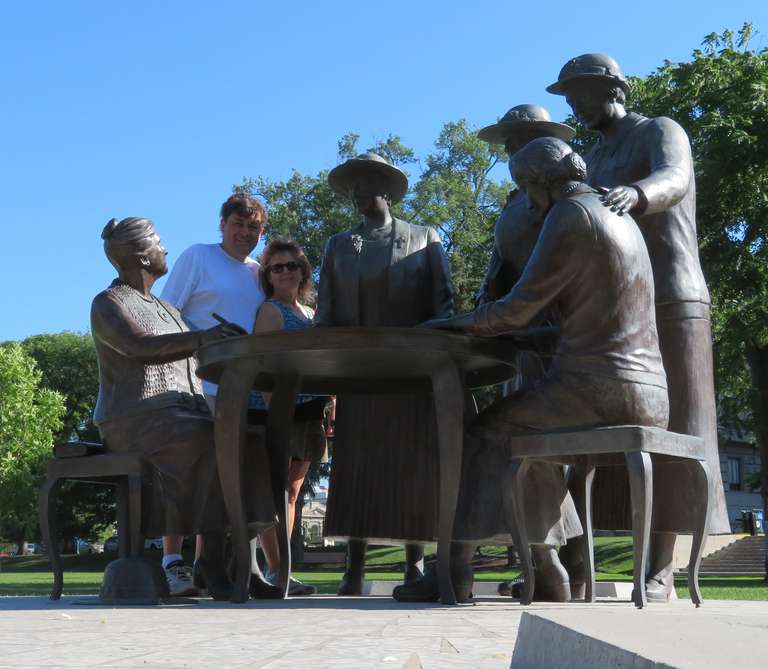 Winnipeg - 'Famous Five' Statue - Women who fought for womens vote in Canada