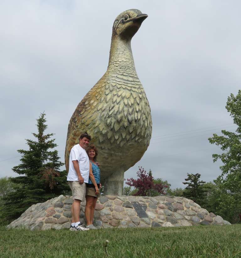 Ashern - Sharp Tail Grouse Statue