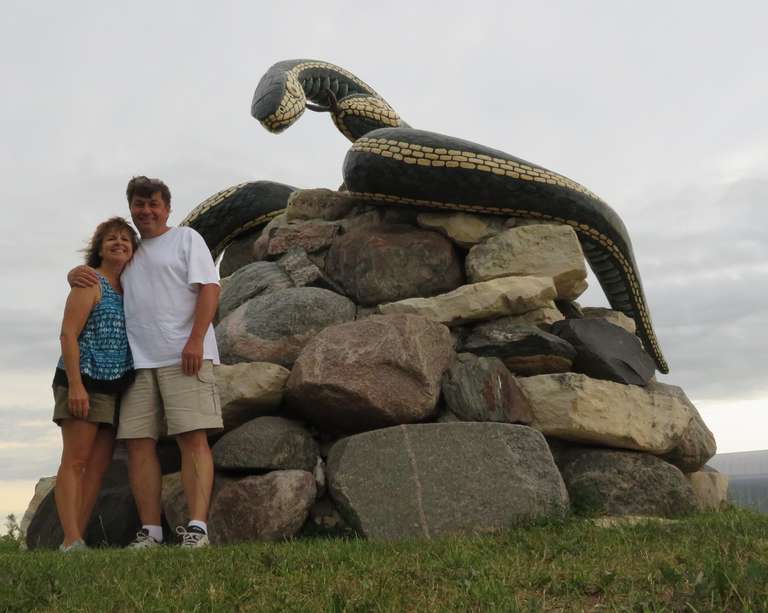 Inwood - Sara and Sam the giant Garter Snakes