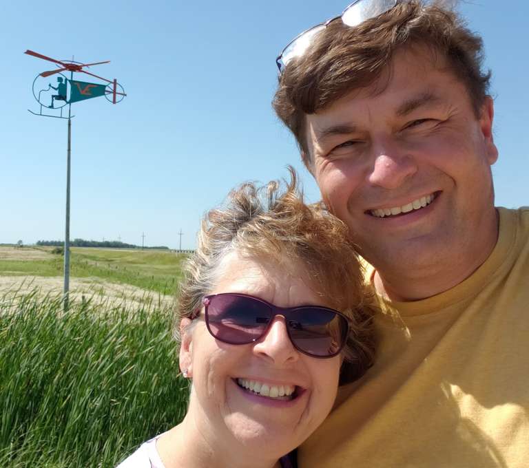 Near Deloraine on Hwy #3 - Helicopter