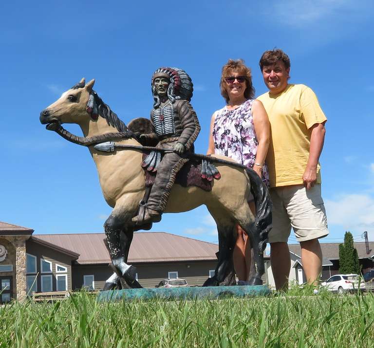 Swan Lake First Nation - Warrior on a Horse
