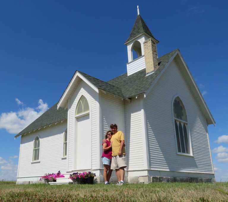 Just South of Ste Agathe - Union Point Church (built 1887)