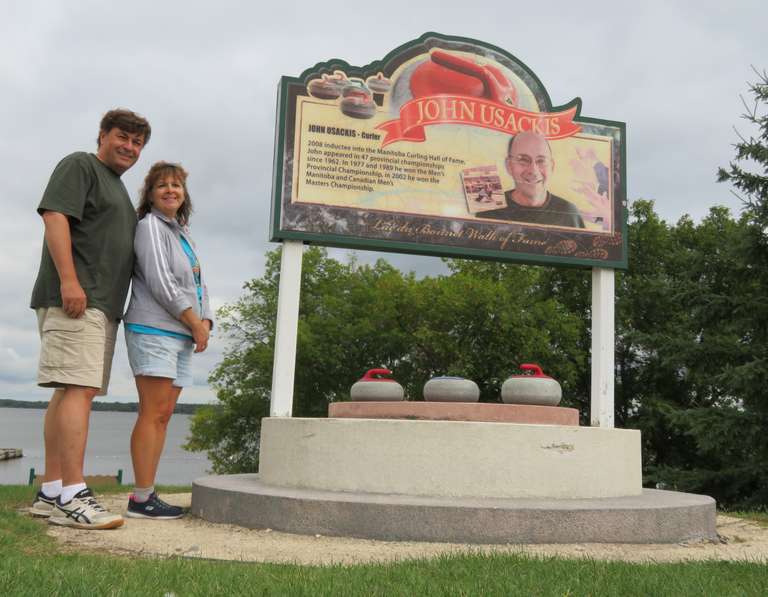 Lac du Bonnet - John Usackis induction to Curling Hall of Fame memorial