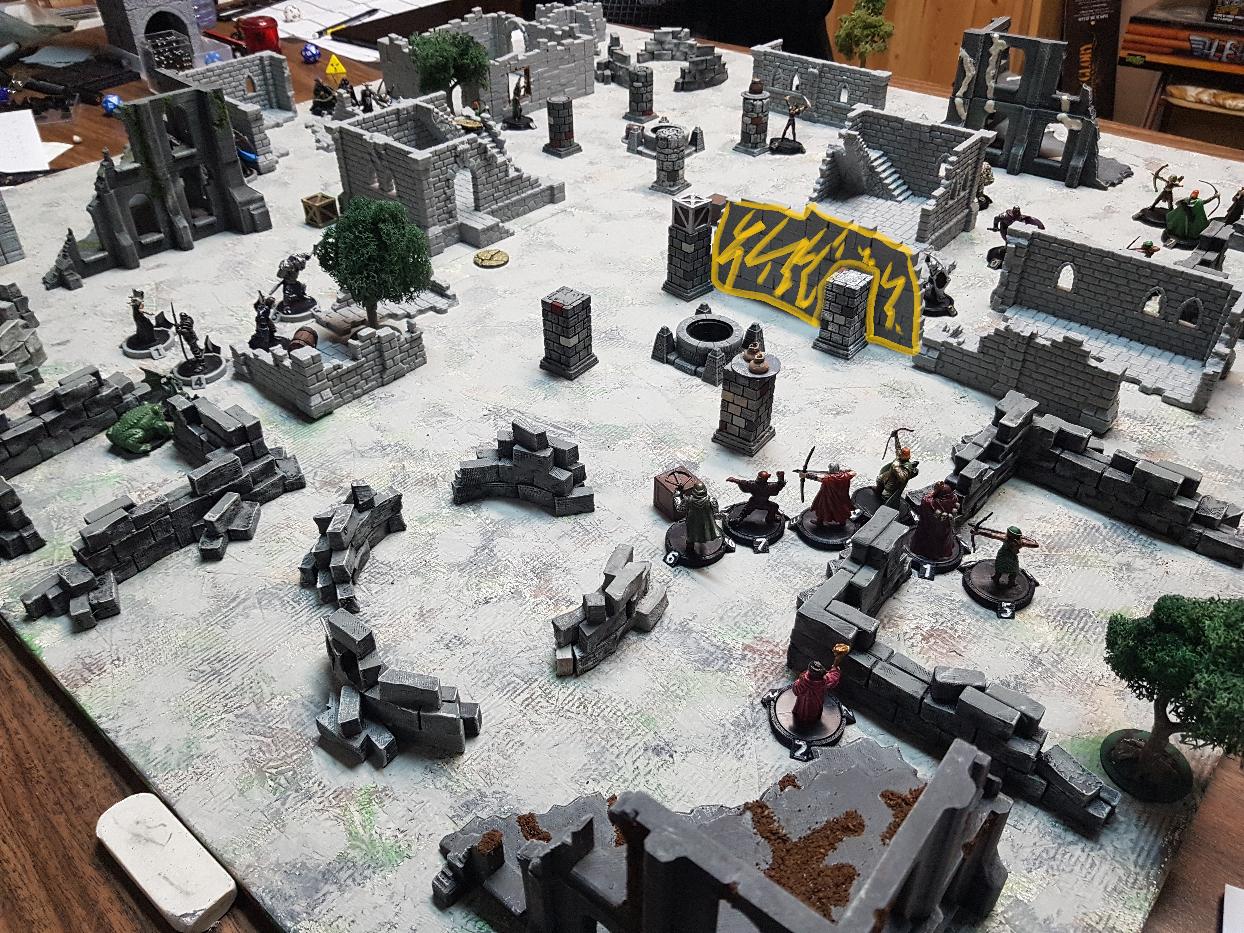 First Elemental Wall Spell by Alan {highlighted in yellow}