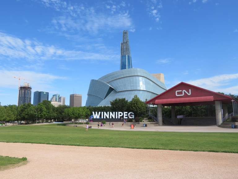 Winnipeg, The Forks -  Human Rights Museum.