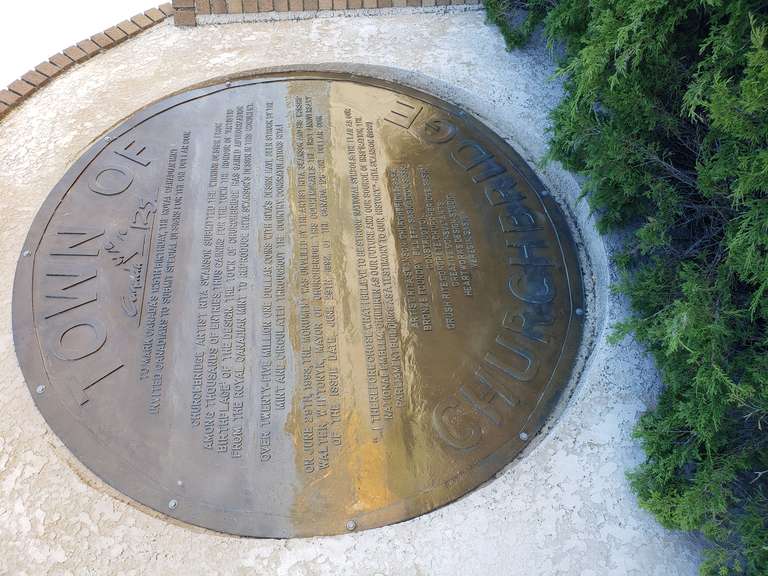 Giant Dollar Coin Plaque - Churchbridge SK.
