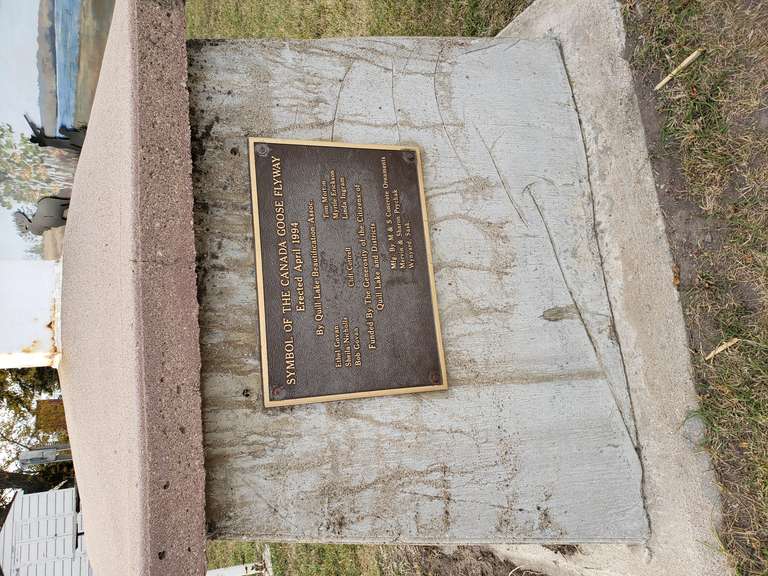 Canada Goose Flyway Plaque - Quill Lake SK.