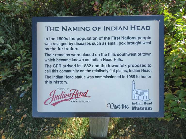 Giant Indian Head Plaque - Indianhead SK.