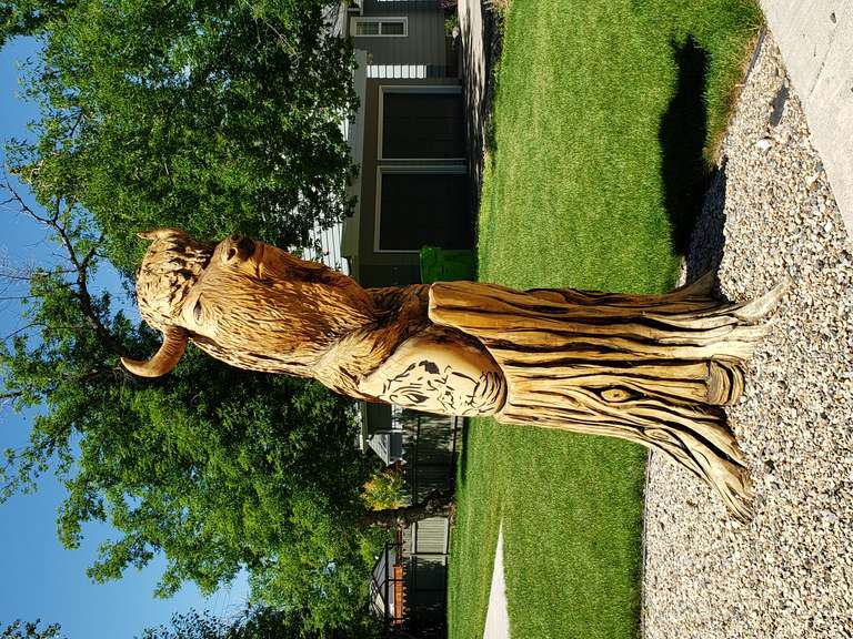 Wood Carviings - Fort Qu'Appelle, SK.