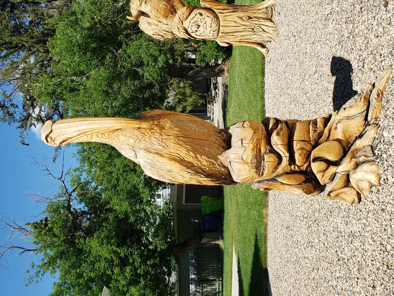 Wood Carviings - Fort Qu'Appelle, SK.