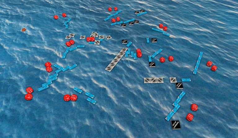 Right in the thick of battle, turn 9.