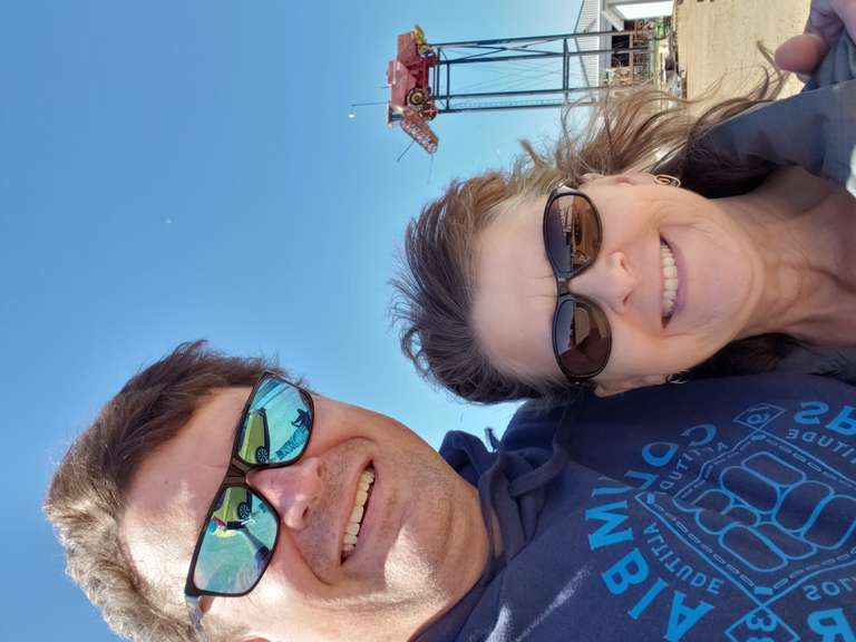 Combine in the Sky - Allan, SK.