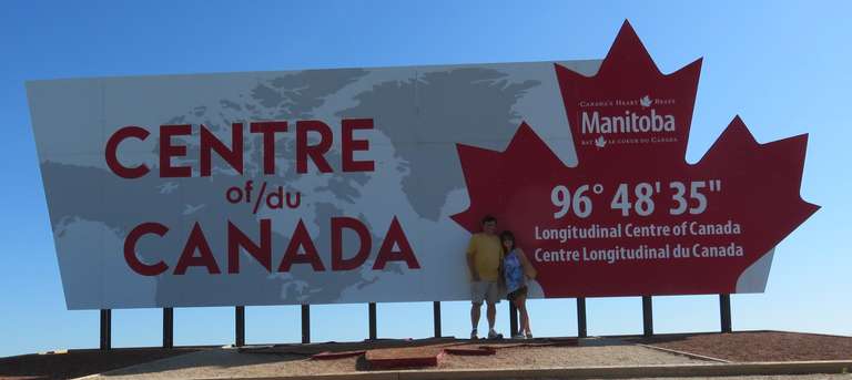 Just East of Winnipeg - Longitudinal Centre of Canada