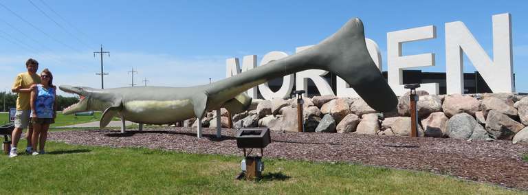 Mordan - World's Largest Mosasaur Statue, Named Bruce