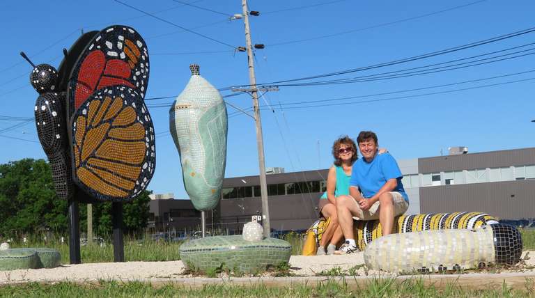 Winnipeg - Life Journey Butterfly and Cocoon on Concordia and Gateway Rd