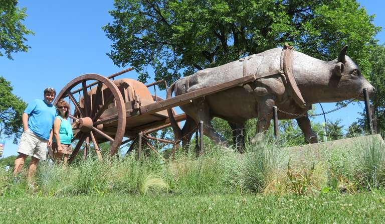 Winnipeg - Centennial Red River Ox Cart in Assiniboine Park